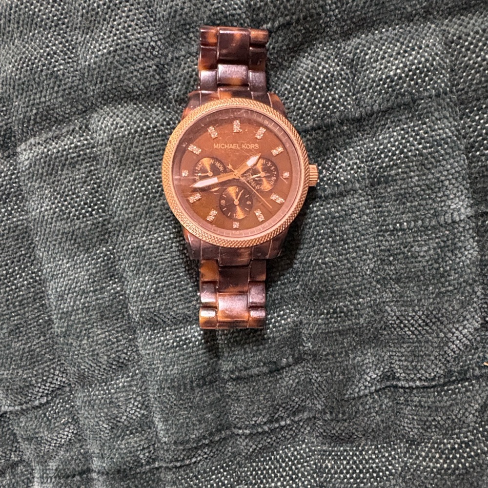 Michael Kors Copper-Toned Chronograph Watch